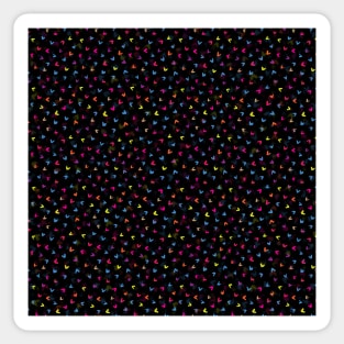 Black Rainbow V Pattern Sticker